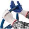 Global Industrial Coated Gloves, Polyester, Cotton, Rubber, Latex, Blue, S 708355S - alternate 4
